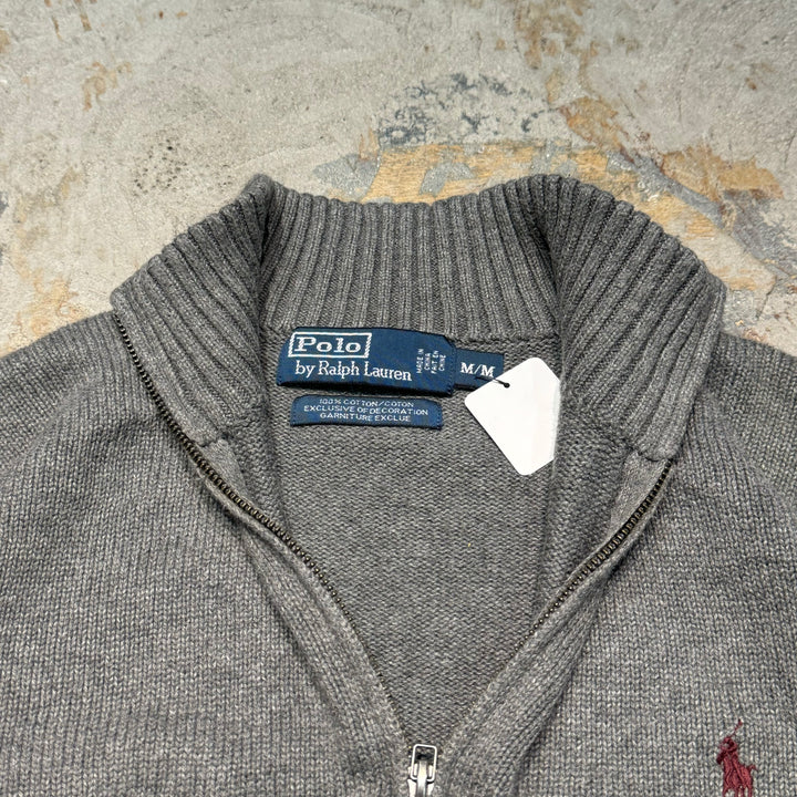 旧衣POLO by Ralph Lauren/ POLO拉尔夫劳伦/半拉链针织毛衣/尺寸M