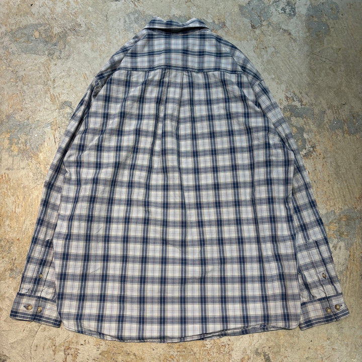 Used clothing carhartt/Carhartt/Button-down long sleeve shirt/Checked pattern/Size L