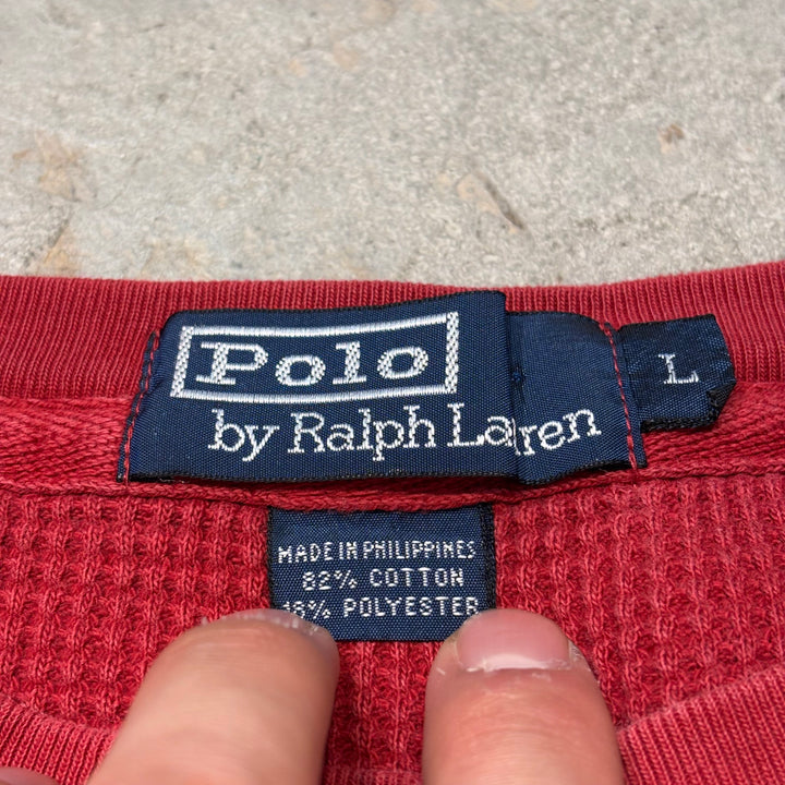 古着 90's〜 POLO by Ralphlauren/ ポロバイラルフローレン/ クルーネックスウェット/ サイズL