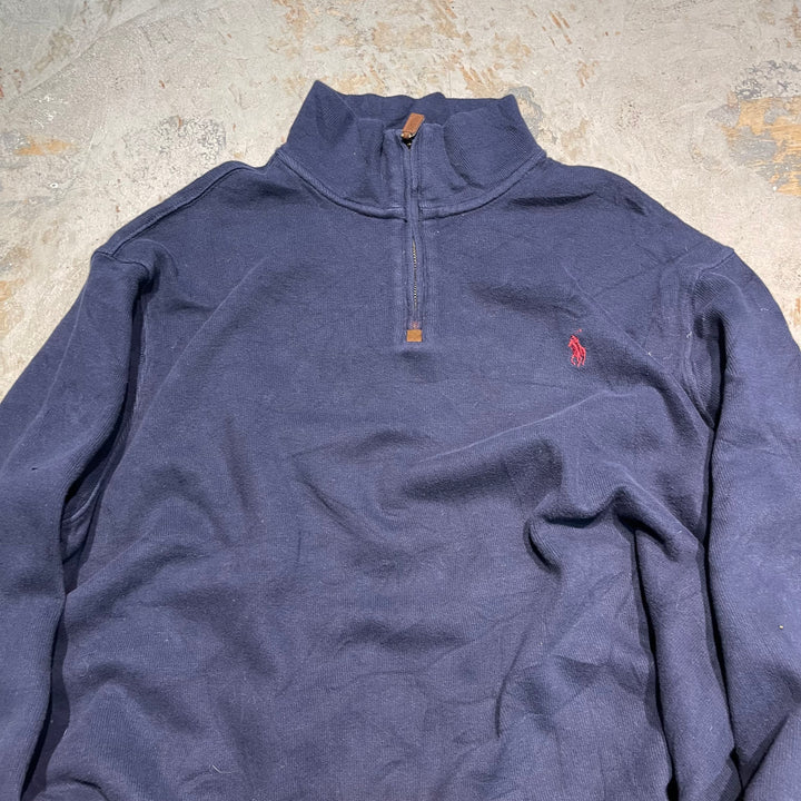 #3858 古着 POLO by Ralph Lauren/ポロバイラルフローレン/Half zip knit/ハーフジップニット/サイズXXL