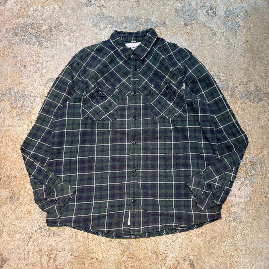 Used clothing carhartt/Carhartt/Long sleeve shirt/Checked pattern/Size XL