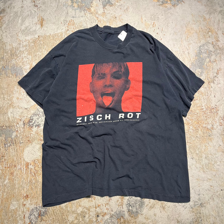 중고 의류 Kilkenny/German Beer/"Zisch Rot"/빈티지 단일 스티치 인쇄 티셔츠/크기 L-XL에 해당합니다.