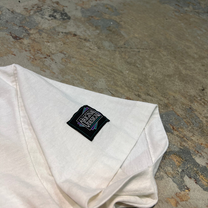 古着 ATTENTION/私には性格が違う!/ヴィンテージ シングルステッチ プリントTシャツ/サイズXL