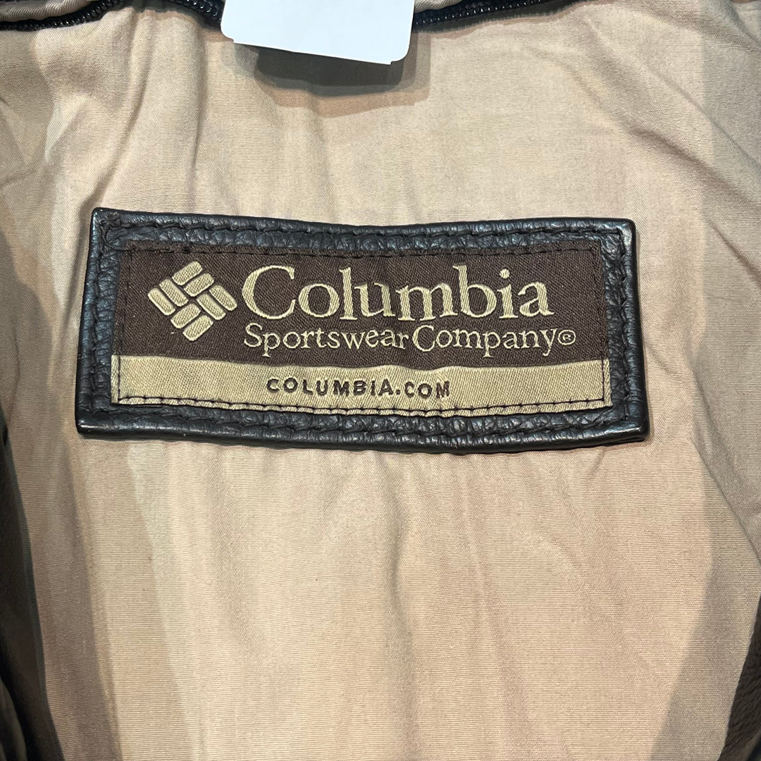 Used clothing COLUMBIA/ Columbia/ Genuine leather zip-up leather jacket jacket/ Cowhide/ Size L