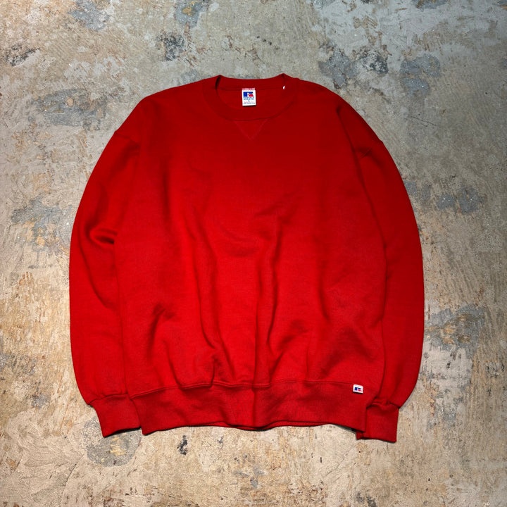 旧衣服USA制80's~ RUSSELLATHLETIC/ RUSSELLATHLETIC/空白克罗娜丝/素色/尺码XL
