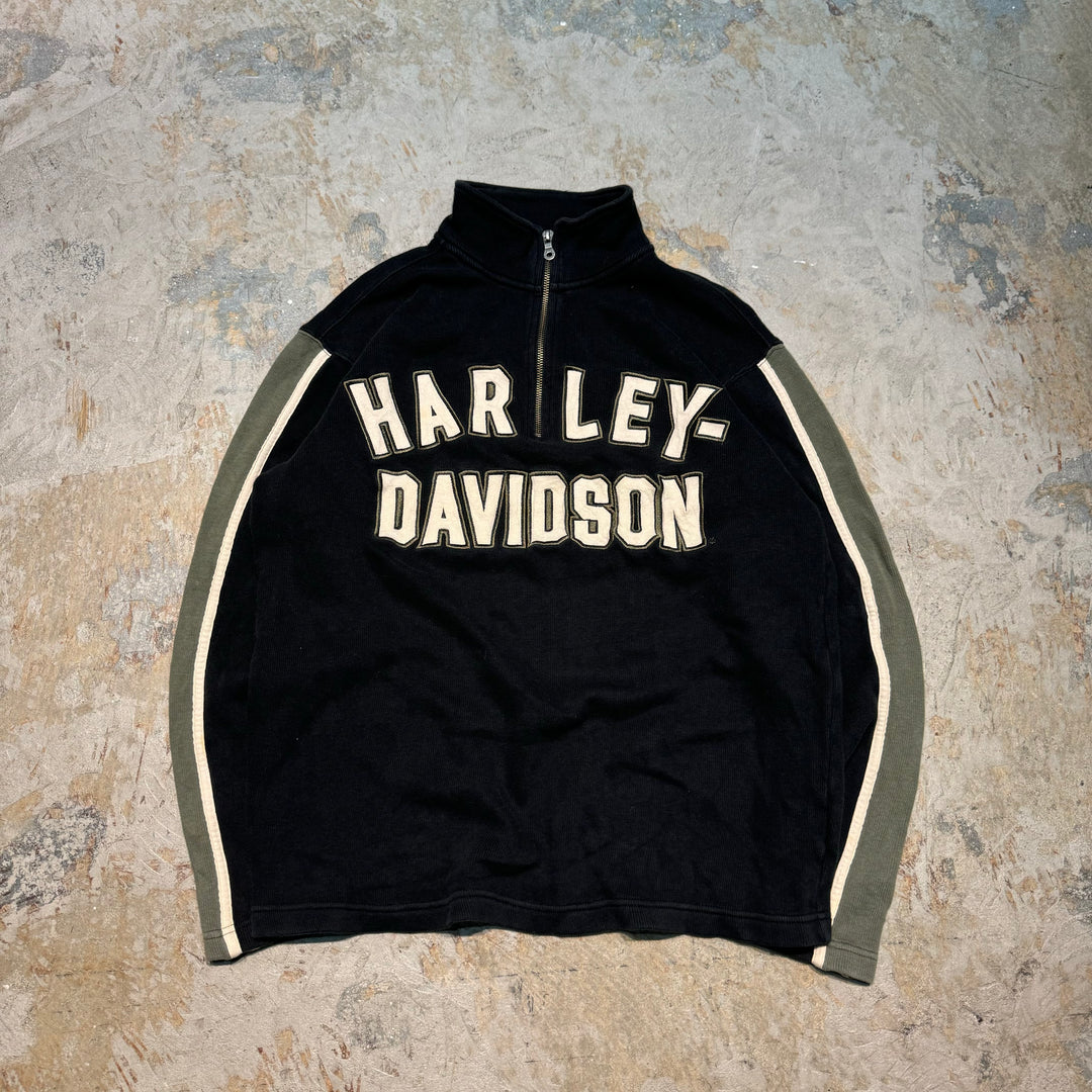 Used clothing HARLEY DAVIDSON/Harley Davidson/Half zip cotton knit sweater/Size M