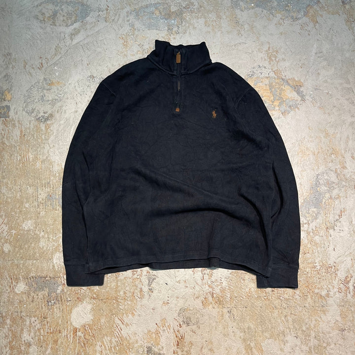 #3863 古着 POLO by Ralph Lauren/ポロバイラルフローレン/Half zip knit Sweater/ハーフジップニットセーター/サイズL