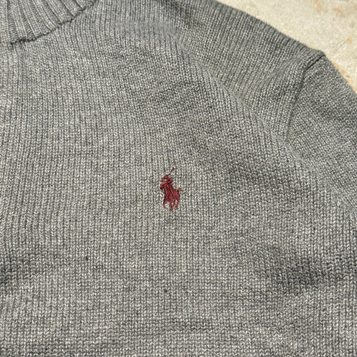 旧衣POLO by Ralph Lauren/ POLO拉尔夫劳伦/半拉链针织毛衣/尺寸M