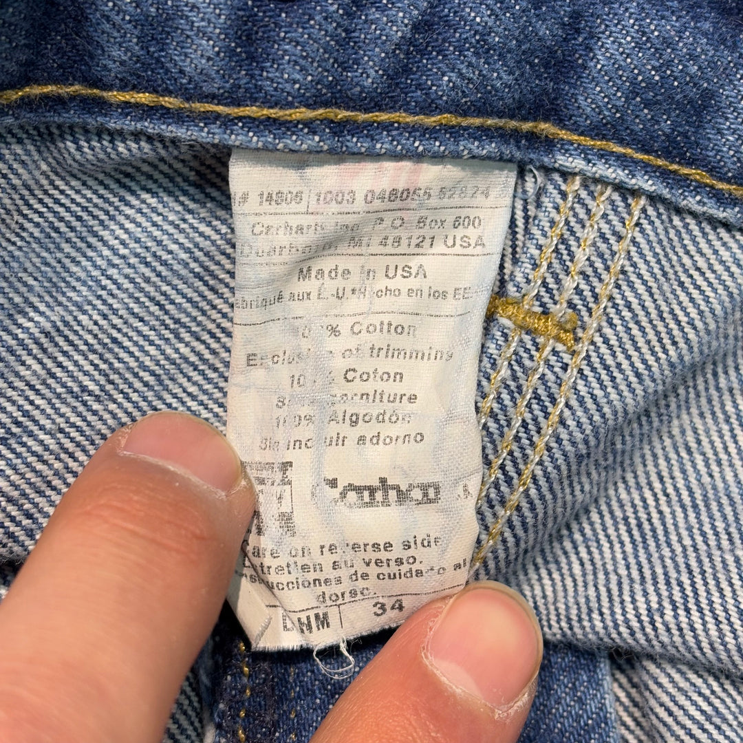 Used clothing Made in USA Carhartt/ Double Knee Painter Pants/ Actual size 33 x 28