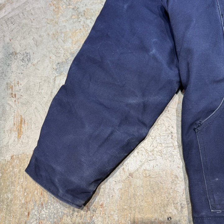 중고 의류 Carhartt/ 전통적인 코트/ 회사 로고/ 퀼트 안감/ 크기 L