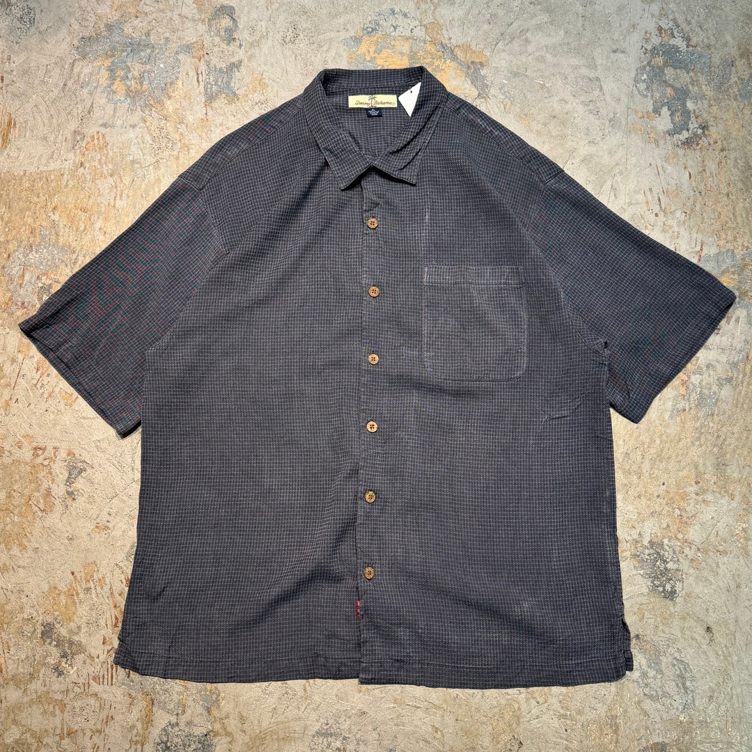 古着 TOMMY BAHAMA/ トミー バハマ/ 半袖シャツ/ チェック柄/ サイズXL