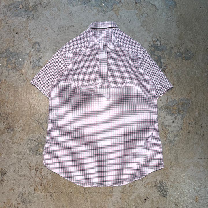 古着 Ralph Lauren/ ラルフ ローレン/ ボタンダウン半袖シャツ/ チェック柄/ サイズM