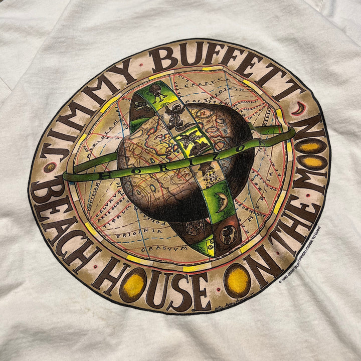 古着 USA製 99's JIMMY buffett beach house on the moon/プリントTシャツ/サイズM