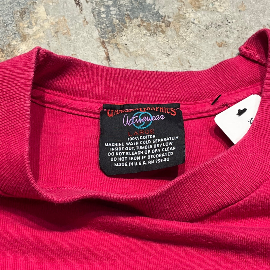 #4627 Used clothing unknown/short sleeve print t-shirt Tee/short sleeve print t-shirt/single stitch/Rooney Tunes/Made in USA/Sylvester/Size L