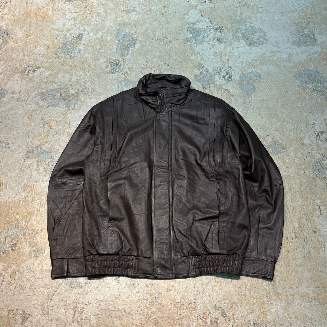 Used clothing 90's ST.JOHN'SBAY/ St.JOHN'SBAY/ Zip-up leather jacket/ Size XL