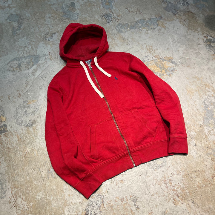 #3831 古着 POLO Ralph Lauren/ポロラルフローレン/Zip Up Hoody / ジップパーカー / フード裏地サーマル/サイズM
