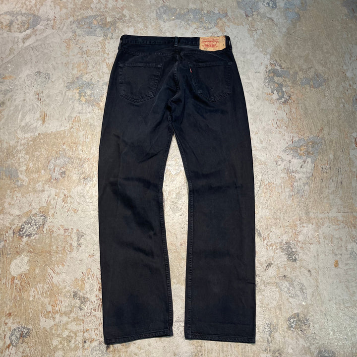 #4770 Used clothing LEVI'S/Levi's/501/Black denim pants/Black denim pants/Made in Türkiye/Size 34 x 34