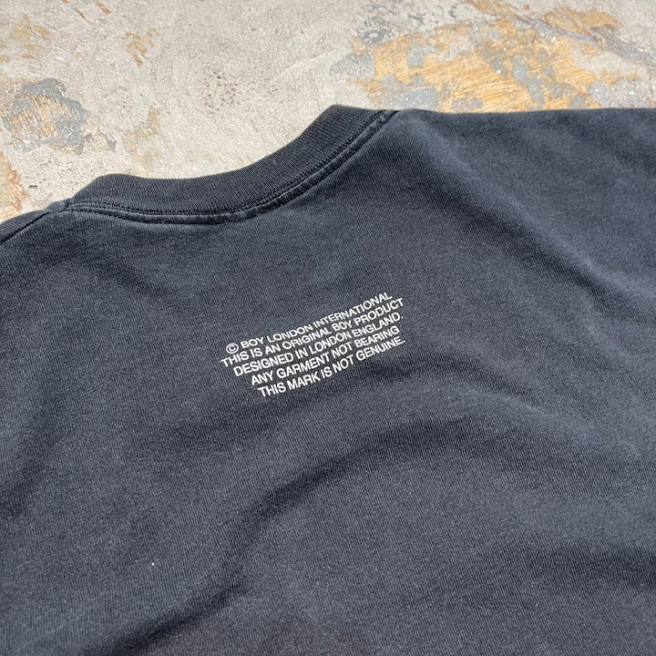 古着 90's フルーツオブザルーム/STOP/ヴィンテージ シングルステッチ プリントTシャツ/サイズL