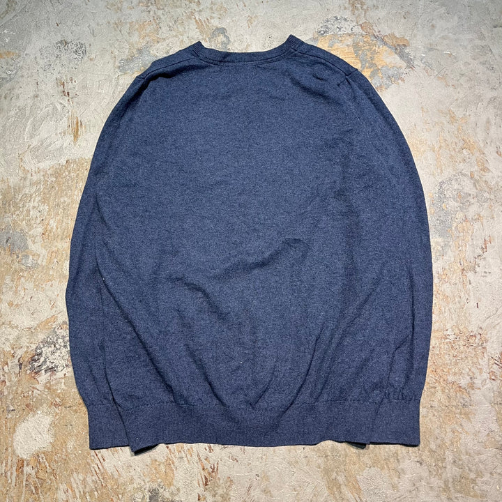 #3700古着/ラルフローレン/POLObyRalphLauren/コットンニット/Cottonknit/Vネック/サイズL