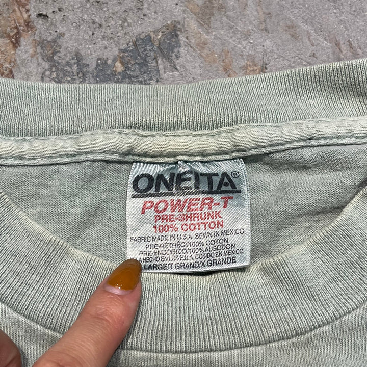 #4464 古着 ONEITA/short sleeve t-shirt Tee/半袖シャツ/シングルステッチ/90's/MADE IN U.S.A/サイズXL