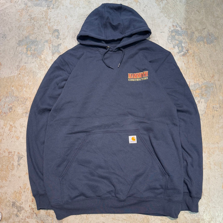 古着 carhartt/カーハート/ ルーズフィットパーカー/企業ロゴ/ サイズL