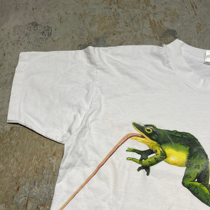 古着 USA製 95's フルーツオブザルーム/BUDWEISER/バドワイザー/企業系/ヴィンテージ シングルステッチプリントTシャツ/サイズL