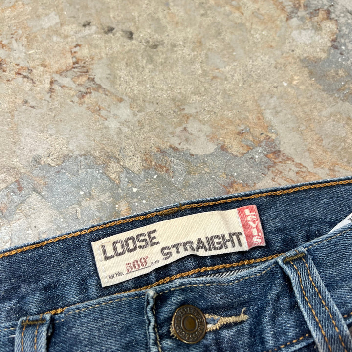 旧衣Levi's/李维斯/Denim Pants/牛仔短裤/569/实际尺寸33×31