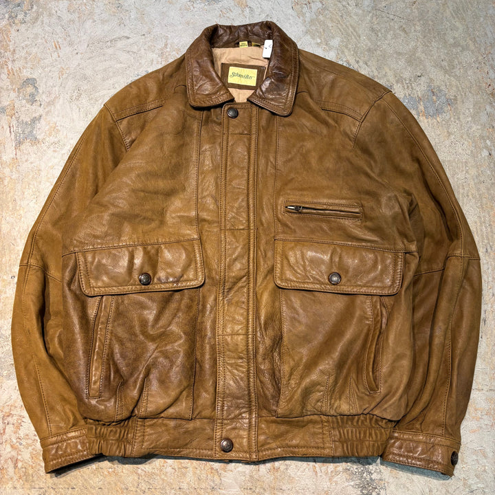 중고 의류 St.John'Sbay/ St. John 's Bay/ Zip-Up Leather Jacket/ Size M-L에 해당합니다.