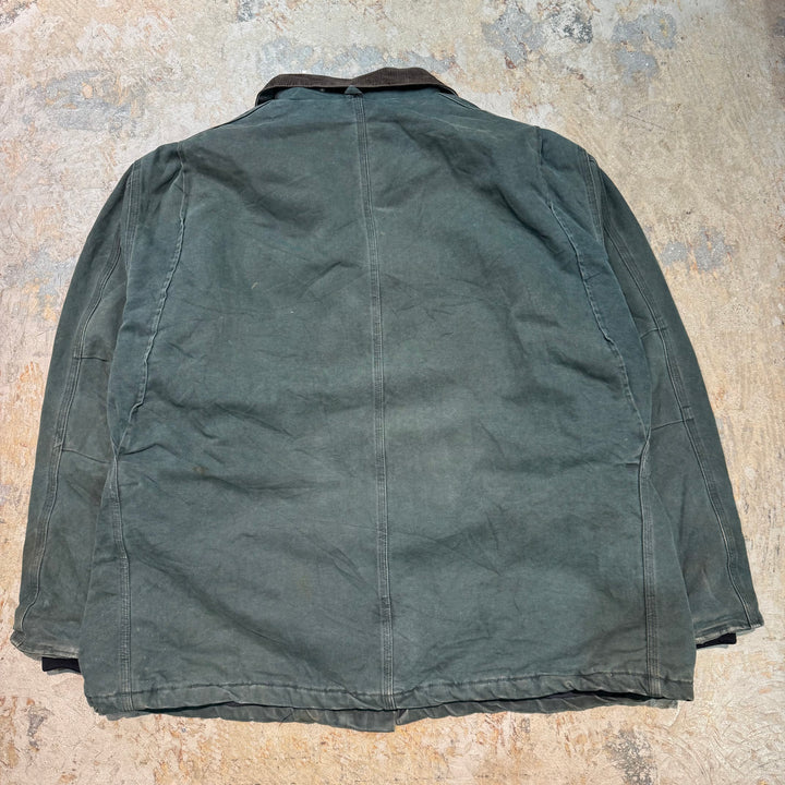 古着 carhartt/ カーハート/ トラディショナルコート/ 裏地キルティング/ 襟コーデュロイ/サイズ3XL相当