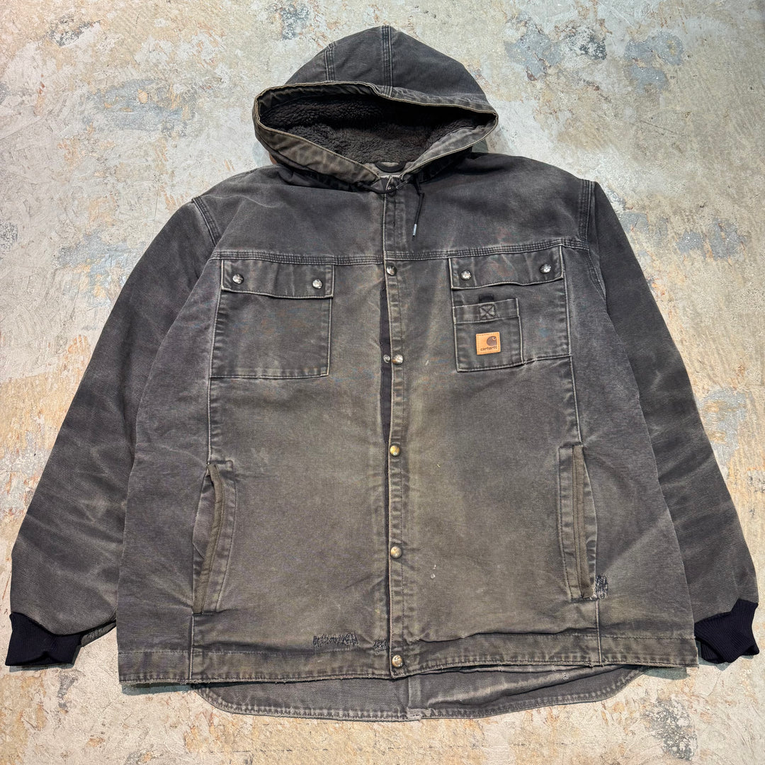 古着 Carhartt/ カーハート/ サンドストーンシェルパジャケット/ ダック地/ 裏地ボア/サイズXL