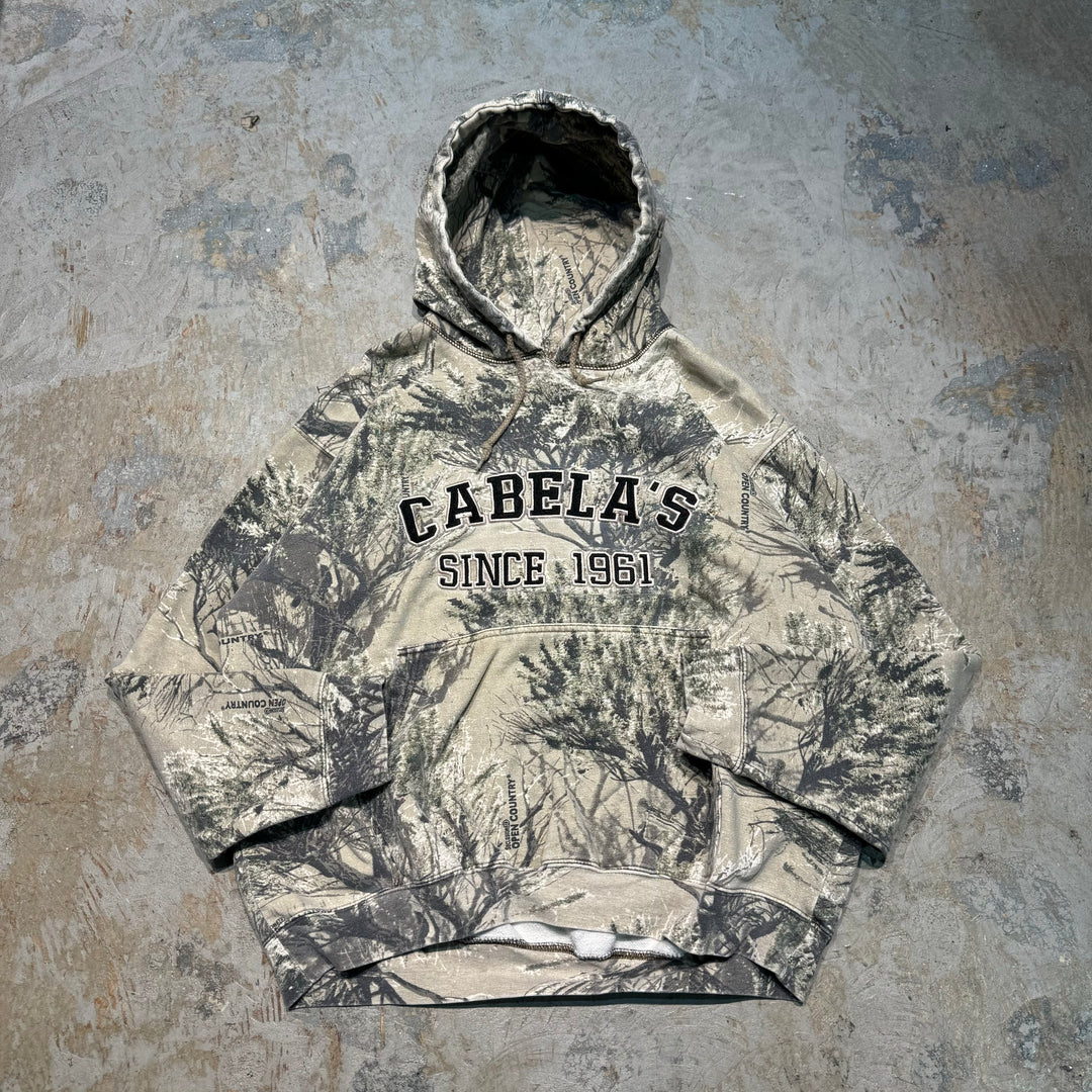 중고 의류 Cabela/Cabella/Real Tree Pattern/Pullover Hoodie/Size XL