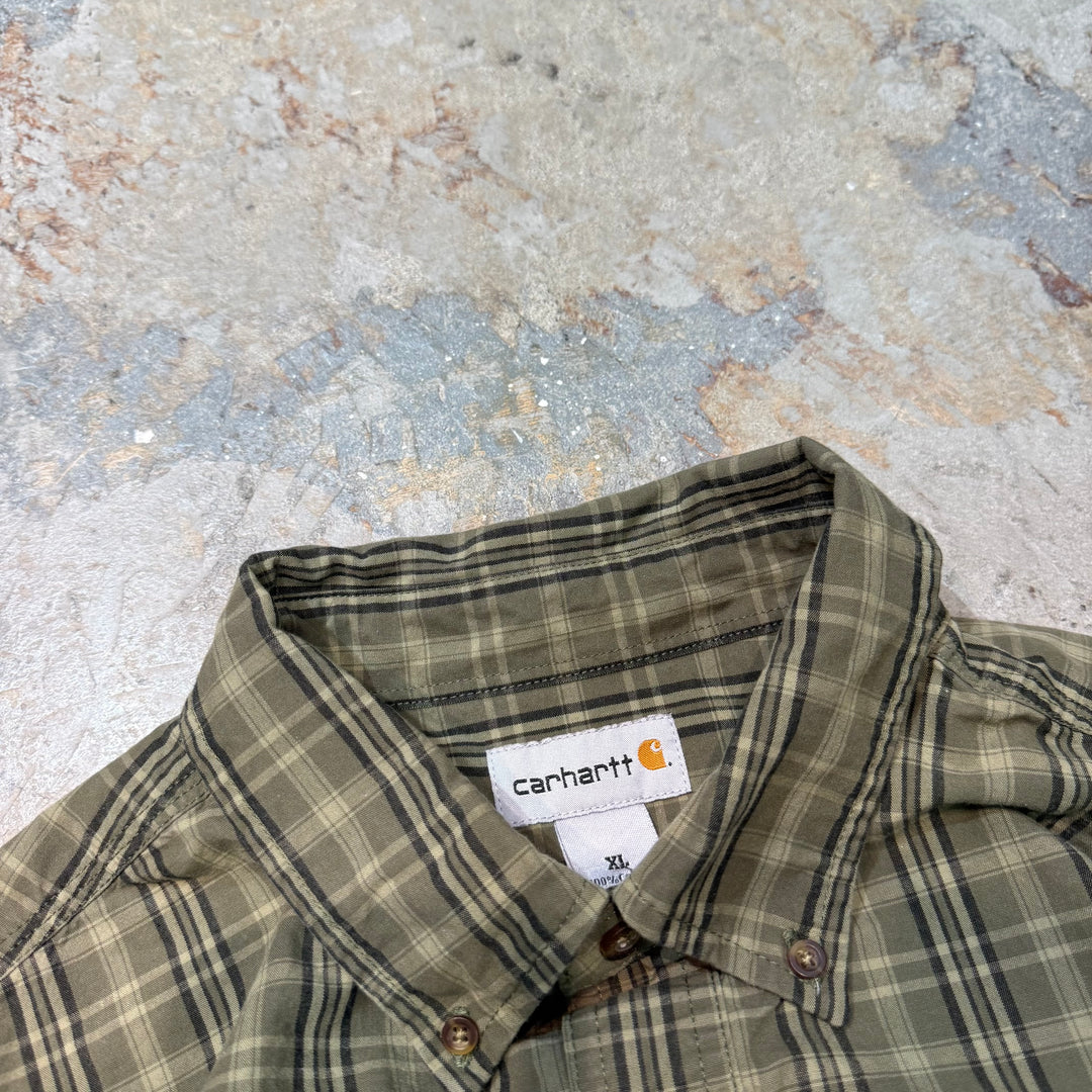 Used clothing carhartt/Carhartt/Long sleeve shirt/Checked pattern/Size XL