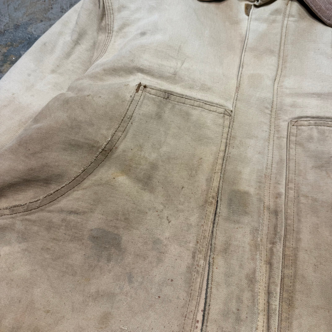 古着 carhartt/ カーハート/ デトロイトジャケット/ 裏地キルティング/ 襟コーデュロイ/サイズL