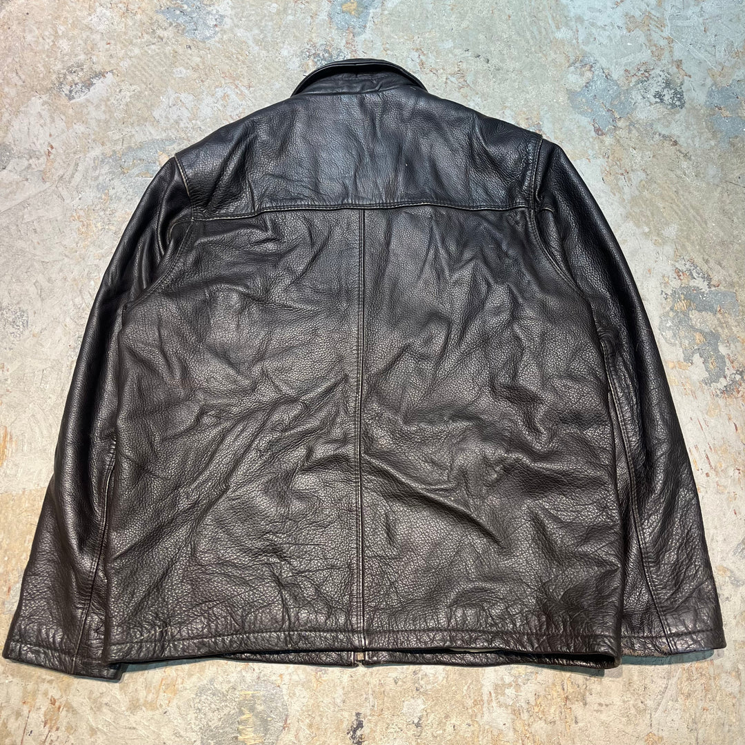 Used clothing COLUMBIA/ Columbia/ Genuine leather zip-up leather jacket jacket/ Cowhide/ Size L