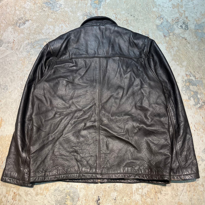 Used clothing COLUMBIA/ Columbia/ Genuine leather zip-up leather jacket jacket/ Cowhide/ Size L