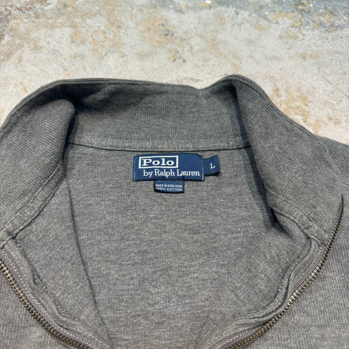 旧衣POLO by Ralph Lauren/ POLO拉尔夫劳伦/半拉链针织毛衣/尺寸L