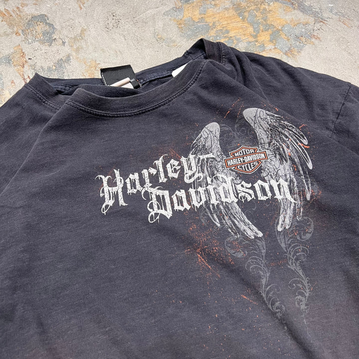 빈티지 할리 데이비슨 / 할리 데이비슨 / 레이크 우드, 새로운 Jeanjee / 인쇄 티셔츠 / 크기 XL