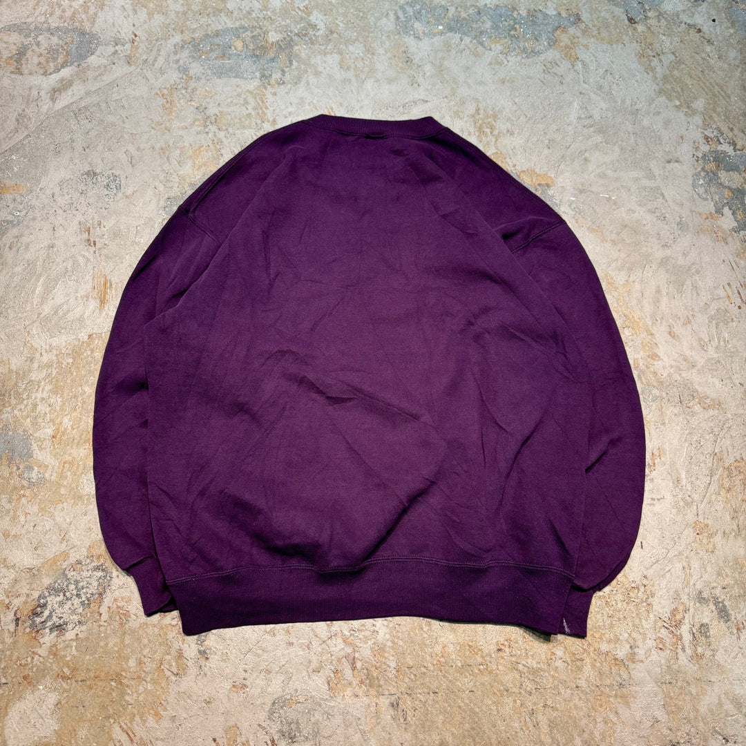 Used clothing Made in USA 80's~ RUSSELLATHLETIC/Russell Athletic/Crew neck blank sweatshirt/Plain/Size XL