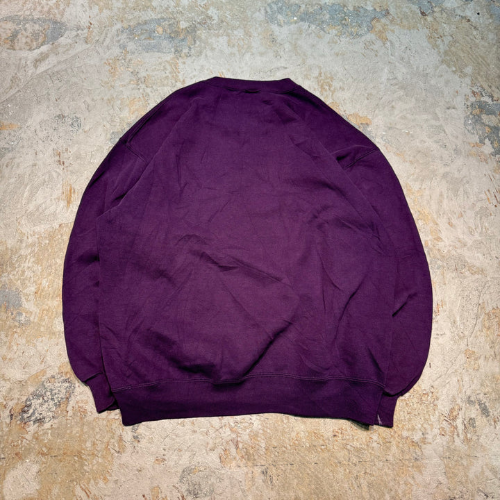 Used clothing Made in USA 80's~ RUSSELLATHLETIC/Russell Athletic/Crew neck blank sweatshirt/Plain/Size XL