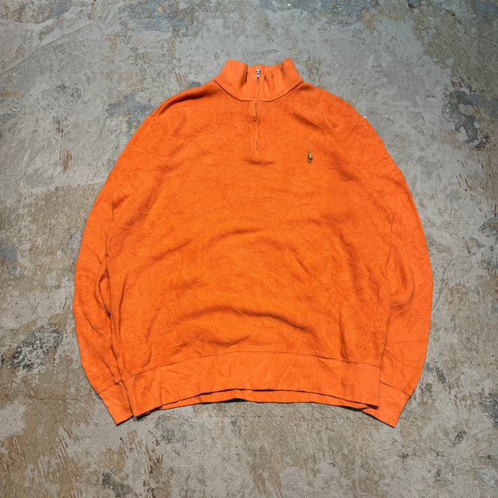 旧衣POLO by Ralph Lauren/ POLO拉尔夫劳伦/半拉链针织毛衣/尺码XL