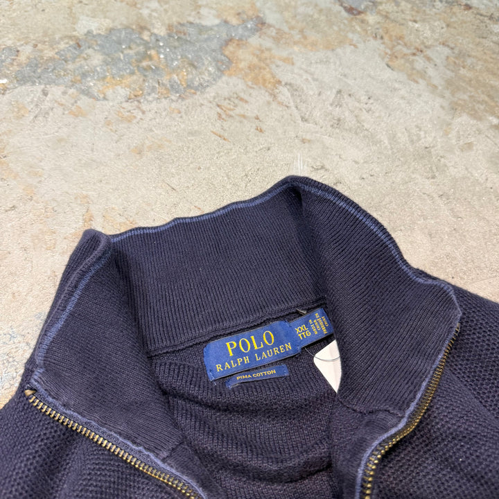 Ralph Lauren/ Polo Ralph Lauren/ Half Zip Knit Sweater/ Size XXL에 의해 중고 의류 폴로
