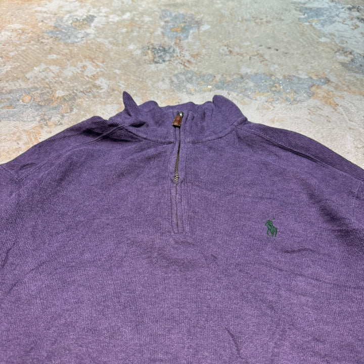 旧衣POLO by Ralph Lauren/ POLO拉尔夫劳伦/半拉链针织毛衣/尺寸M