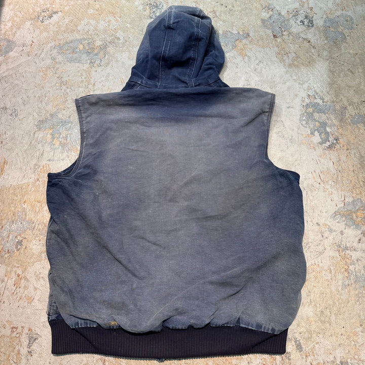 古着 USA製 Carhartt/ カーハート/ ダックベスト/ ダック地/ 裏地キルティング/ サイズL