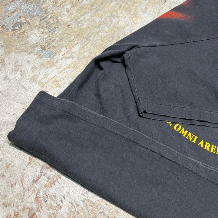 古着 USA製 93's ヘインズ/ トラヴィス・トリット / ヴィンテージ シングルステッチ プリントTシャツ/サイズL
