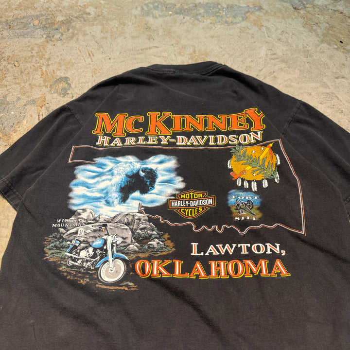 古着 USA製 Harley-Davidson/ハーレーダビッドソン/ プリントTシャツ/ サイズM