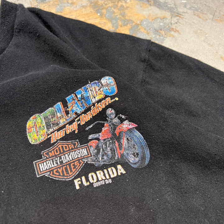 중고 의류 Harley-Davidson / Harley Davidson / Orlando Store, Florida / Printed T-Shirt / Size L