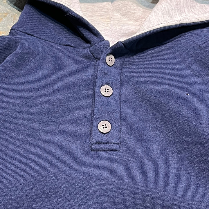 #3567 古着/Russell/ラッセル/Blank Henry Neck  Parker/ブランクヘンリーネックパーカー/無地/MADE IN USA/サイズXL