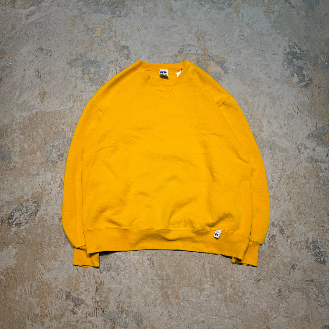 Used clothing Made in USA 90's RUSSELL ATHLETIC/ Russell Athletic/ Blank Crew Neck Sweatshirt/ Size L