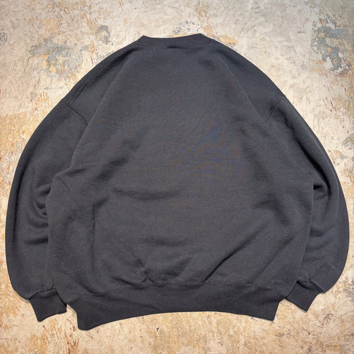 미국 80 년대에서 만든 중고 의류 ~ Russell Athletic/ Russell Athletic/ Blank Crew Neck Weketshirt/ Plain/ Front V Gusset/ Size XXL