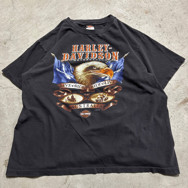 古着 USA製 90's Harley-Davidson/ハーレーダビッドソン/ プリントTシャツ/ サイズXL